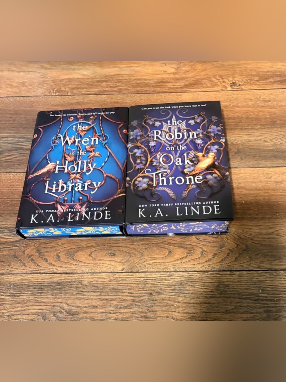 The Wren in the Holly Library and The Robin on the Oak Throne by K.N Linde
